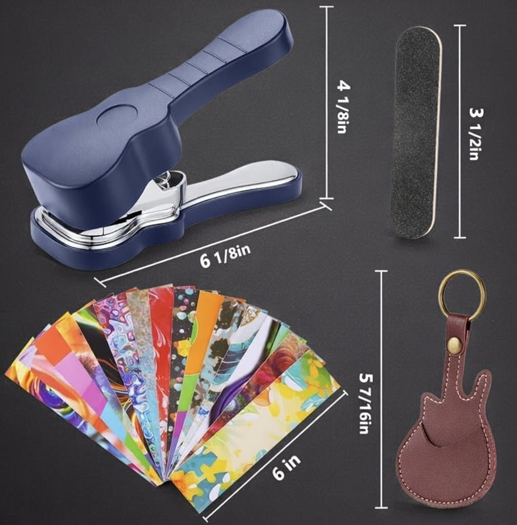 PickPuncher™ DIY Guitar Pick Cutter + Bonus Kit